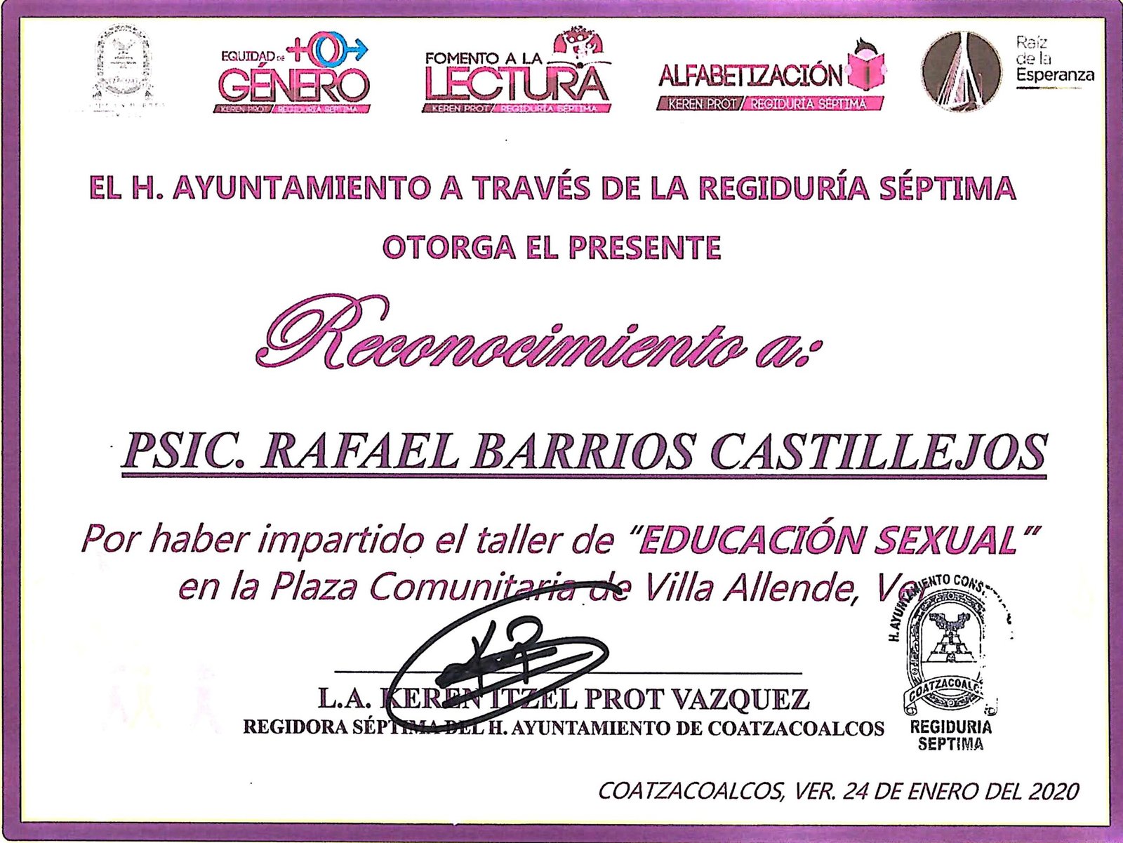 Ayuntamiento Género Psicólogo Rafael Barrios Castillejos Centro de Terapia Breve tlazol