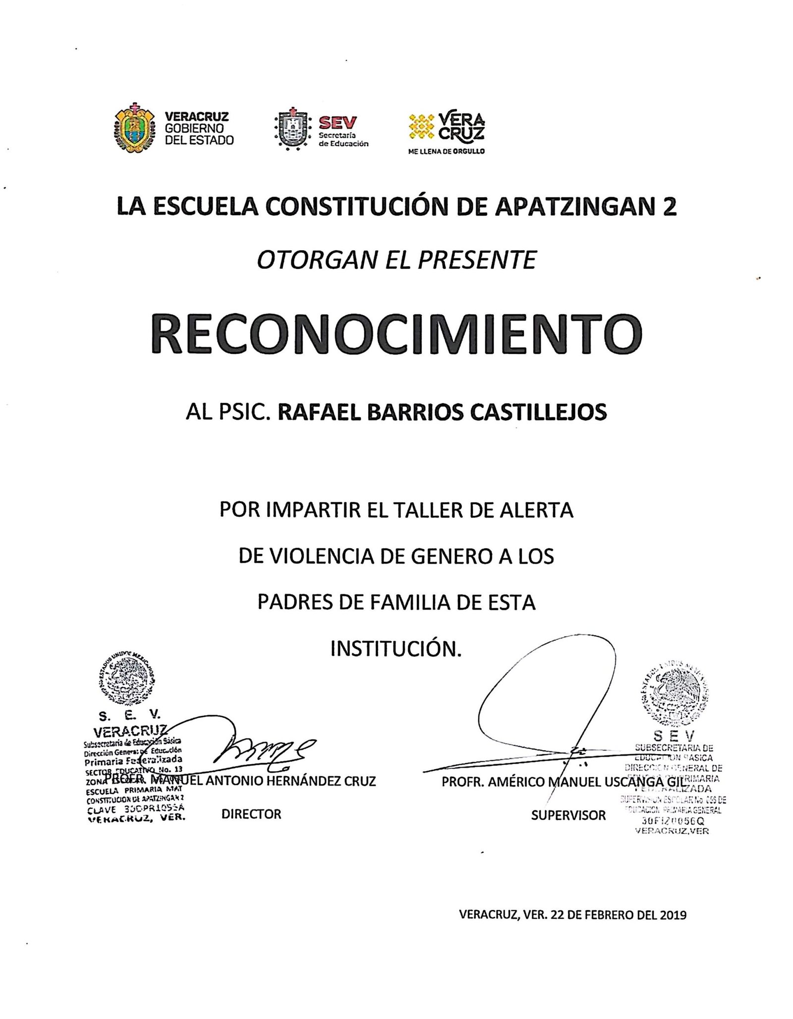 Ayuntamiento Psicólogo Rafael Barrios Centro de Terapia Breve tlazol