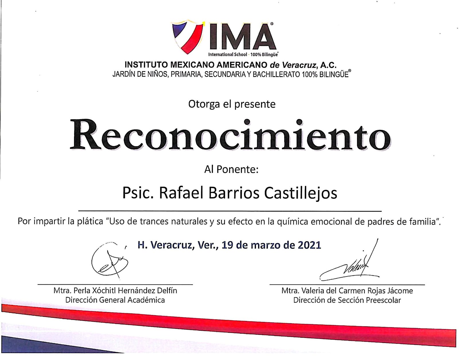 IMA Rafael Barrios Castillejos Centro de Terapia Breve